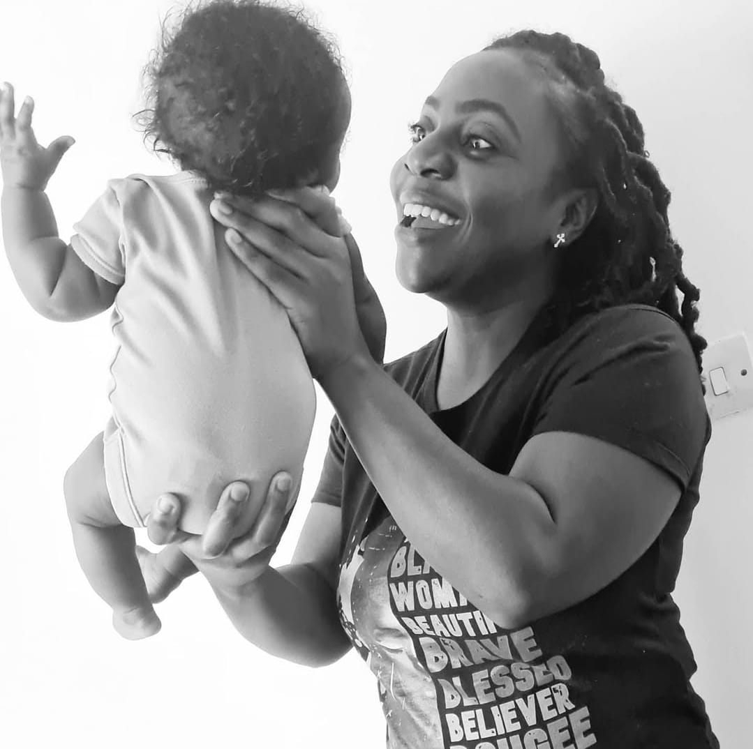 Night nurse caring for baby